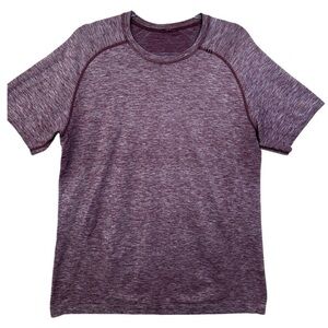 Lululemon Metal Vent Tech‎ Short Sleeve Shirt Maroon Large